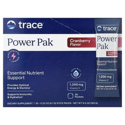 Trace Power Pak Cranberry 30 Packets 0 22 Oz 6 1 G Each