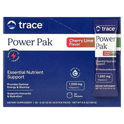 Trace Power Pak Cherry Lime 30 Packets 0 22 Oz 6 1 G Each