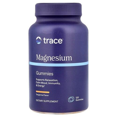 Trace Magnesium Gummies Tangerine 120 Gummies 84 Mg Per Gummy