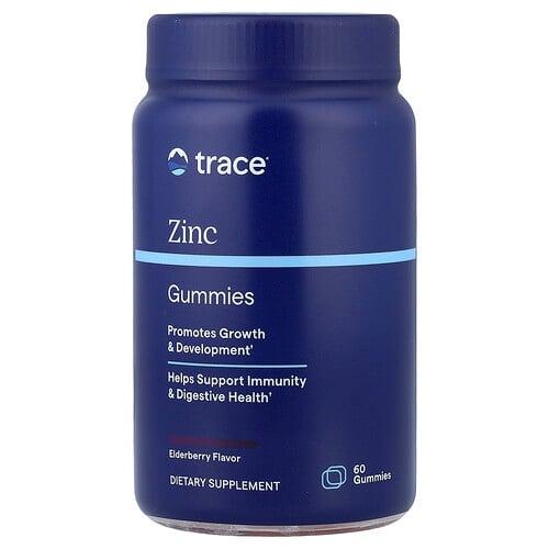 Trace Zinc Gummies Elderberry 60 Gummies 15 Mg Per Gummy