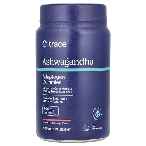 Trace Ashwagandha Adaptogen Gummies Passion Fruit Orange 60 Gummies