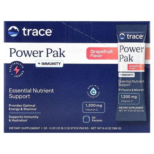 Trace Powerpak Immunity Grapefruit 30 Stick Packs 0 22 Oz 6 2 G Each