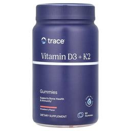 Trace Vitamin D3 K2 Gummies Strawberry 60 Gummies