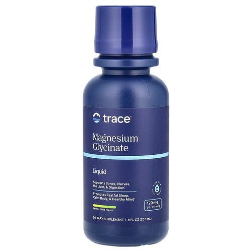 Trace Liquid Magnesium Glycinate Lemon Lime 8 Fl Oz 237 Ml