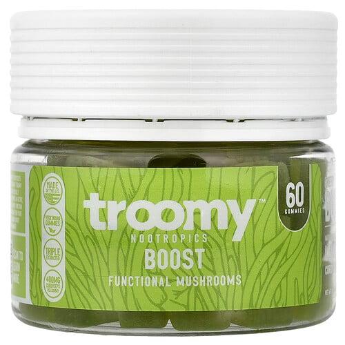 Troomy Nootropics Boost Functional Mushrooms Gummies Lemon Lime 60 Gummies product image