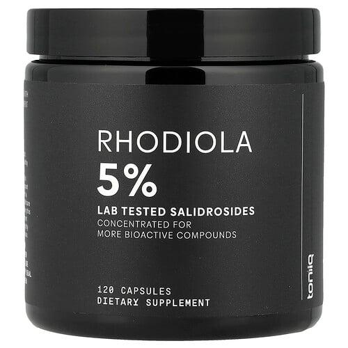 Toniiq Rhodiola 5 120 Capsules 300 Mg Per Capsule