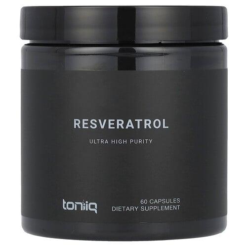 Toniiq Resveratrol 60 Capsules 300 Mg Per Capsule