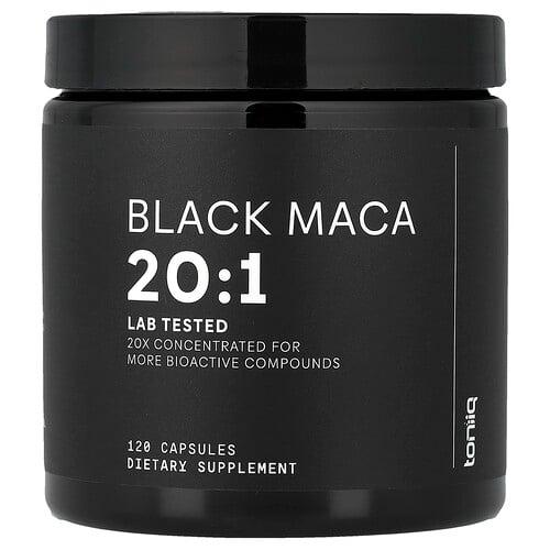 Toniiq Black Maca 20 1 120 Capsules 666 Mg Per Capsule