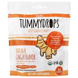 Tummydrops Organic Natural Ginger 33 Lozenges