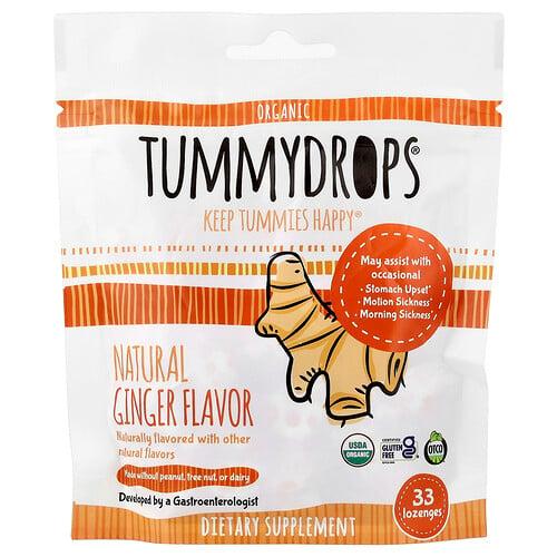 Tummydrops Organic Natural Ginger 33 Lozenges