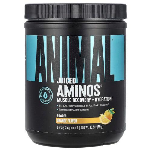 Animal Juiced Aminos Powder Orange 13 5 Oz 384 G