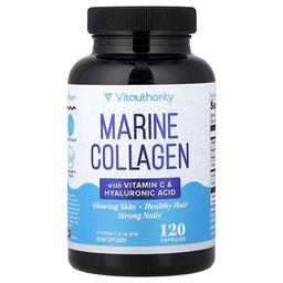 Vitauthority Marine Collagen With Vitamin C Hyaluronic Acid 120 Capsules
