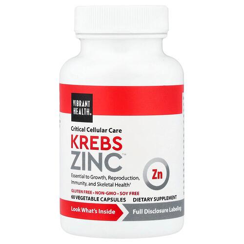 Vibrant Health Krebs Zinc 60 Vegetable Capsules