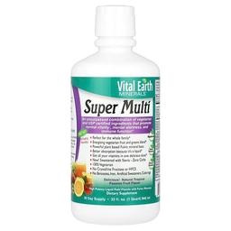 Vital Earth Minerals Super Multi Natural Tropical Passion Fruit 32 Fl Oz 946 Ml