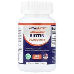 Vitamatic Biotin With Hydrolyzed Keratin 120 Tablets