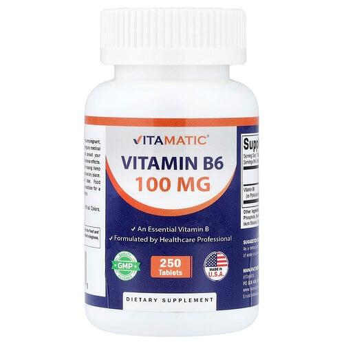 Vitamatic Vitamin B6 100 Mg 250 Tablets
