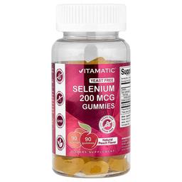 Vitamatic Selenium Gummies Sugar Free Natural Peach 200 Mcg 90 Gummies