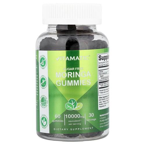 Vitamatic Moringa Gummies Sugar Free 60 Gummies 5 000 Mg Per Gummy