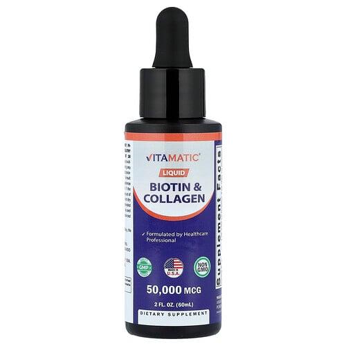 Vitamatic Liquid Biotin Collagen 2 Fl Oz 60 Ml product image