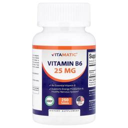 Vitamatic Vitamin B6 25 Mg 250 Tablets