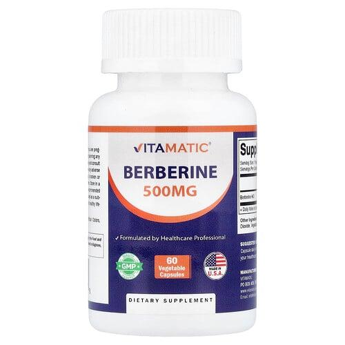 Vitamatic Berberine 500 Mg 60 Vegetable Capsules