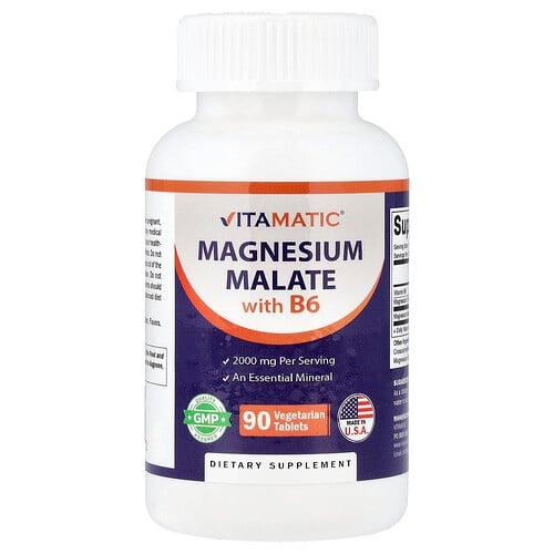 Vitamatic Magnesium Malate With B6 90 Vegetarian Tablets product image