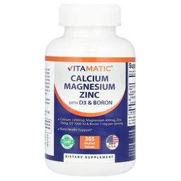 Vitamatic Calcium Magnesium Zinc With D3 Boron 365 Coated Tablets