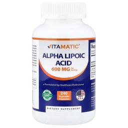 Vitamatic Alpha Lipoic Acid 240 Vegetable Capsules 300 Mg Per Capsule