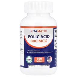 Vitamatic Folic Acid 800 Mcg 500 Tablets