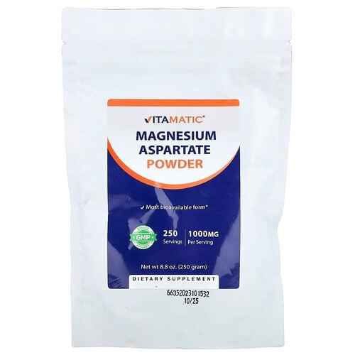 Vitamatic Magnesium Aspartate Powder 8 8 Oz 250 G