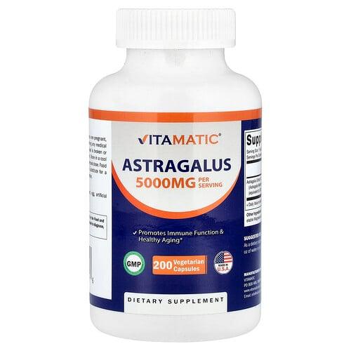 Vitamatic Astragalus 5 000 Mg 200 Vegetarian Capsules