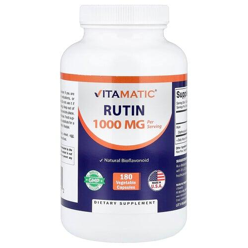 Vitamatic Rutin 180 Vegetable Capsules 500 Mg Per Capsule