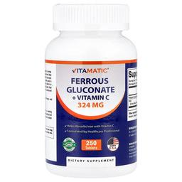 Vitamatic Ferrous Gluconate Vitamin C 250 Tablets