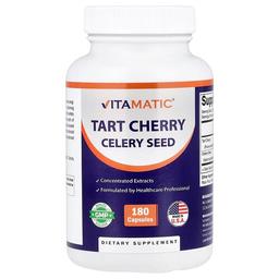 Vitamatic Tart Cherry Celery Seed 180 Capsules