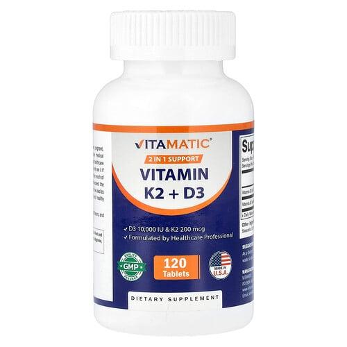 Vitamatic Vitamin K2 D3 120 Tablets