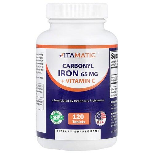 Vitamatic Carbonyl Iron Vitamin C 120 Tablets product image