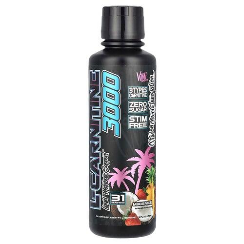 Vmi Sports L Carnitine 3000 Miami Vice 16 Fl Oz 473 Ml