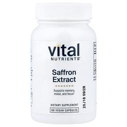Vital Nutrients Saffron Extract 60 Vegan Capsules 15 Mg Per Capsule