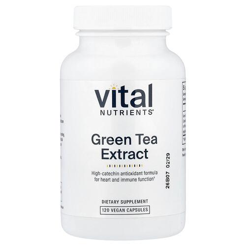 Vital Nutrients Green Tea Extract 120 Vegan Capsules 275 Mg Per Capsule product image