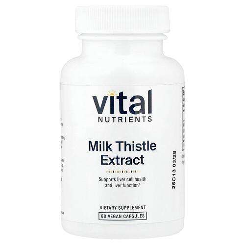 Vital Nutrients Milk Thistle Extract 60 Vegan Capsules 250 Mg Per Capsule product image