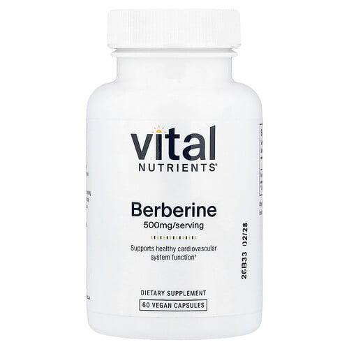 Vital Nutrients Berberine 500 Mg 60 Vegan Capsules