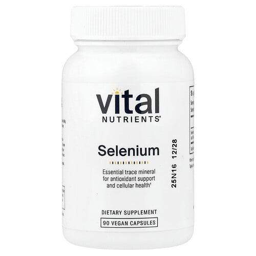 Vital Nutrients Selenium 90 Vegan Capsules 200 Mcg Per Capsule