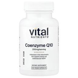 Vital Nutrients Coenzyme Q10 200 Mg 60 Vegan Capsules