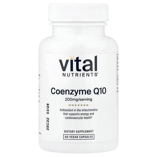 Vital Nutrients Coenzyme Q10 200 Mg 60 Vegan Capsules