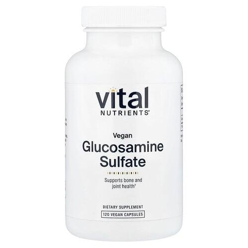 Vital Nutrients Vegan Glucosamine Sulfate 120 Vegan Capsules 750 Mg Per Capsule