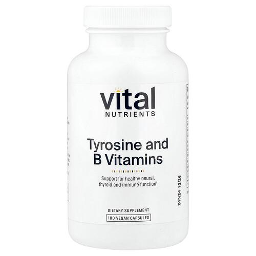 Vital Nutrients, 타이로신 및 비타민B군, 베지 캡슐 100정 product image
