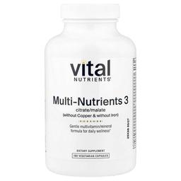 Vital Nutrients Multi Nutrients 3 180 Vegetarian Capsules
