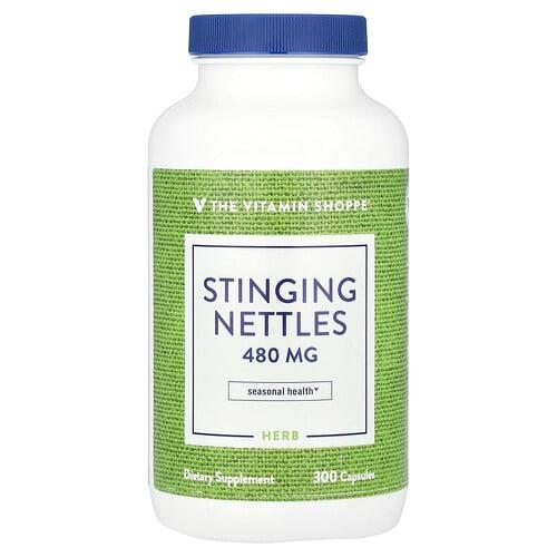 The Vitamin Shoppe Stinging Nettles 480 Mg 300 Capsules