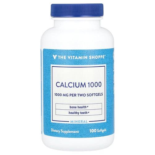 The Vitamin Shoppe Calcium 1000 100 Softgels
