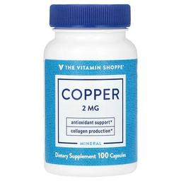 The Vitamin Shoppe Copper 2 Mg 100 Capsules
